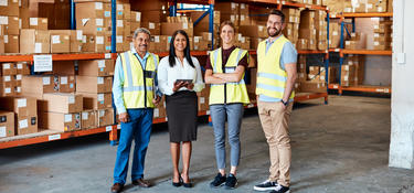 Warehouse leasing team