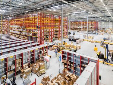 Interior view of distribution center at Nieuwegein